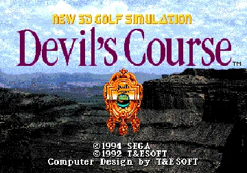 New 3D Golf Simulation - Devil's Course (Japan) screen shot title